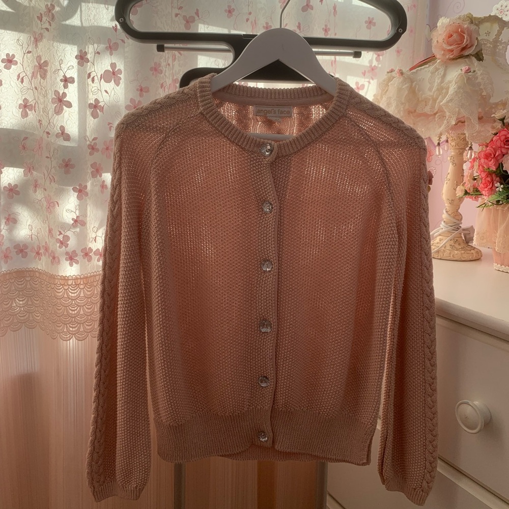 Angel’s Face Girls Pink Cardigan